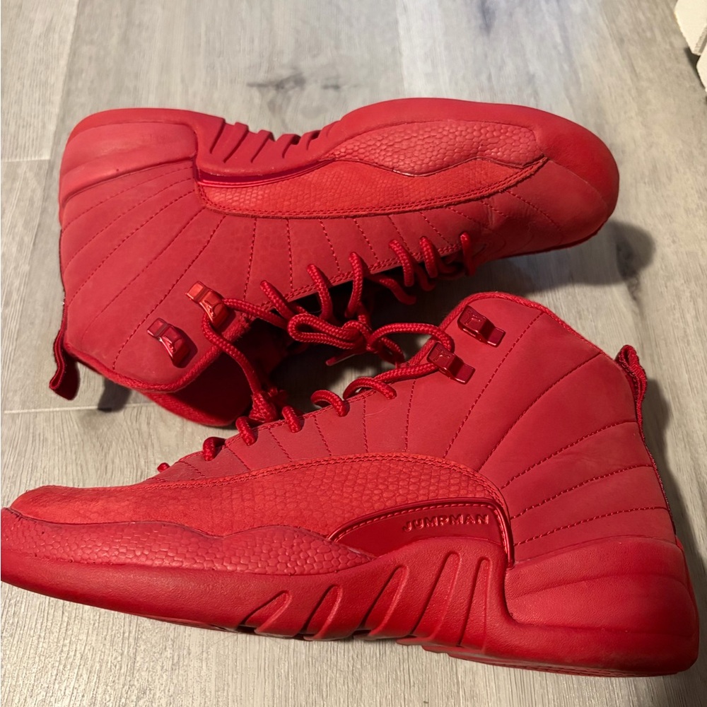 Jordan Men's All-Red High-Top Basketball Sneakers